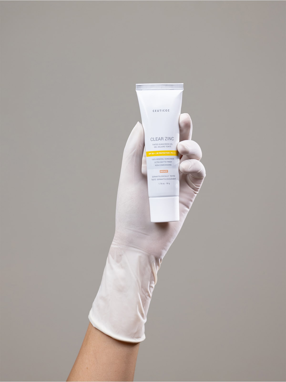 Gel teinté solaire au zinc transparent