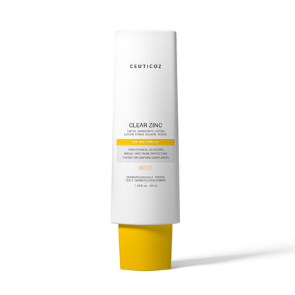 ⁠Clear Zinc Tinted Sunscreen Lotion - Ivory