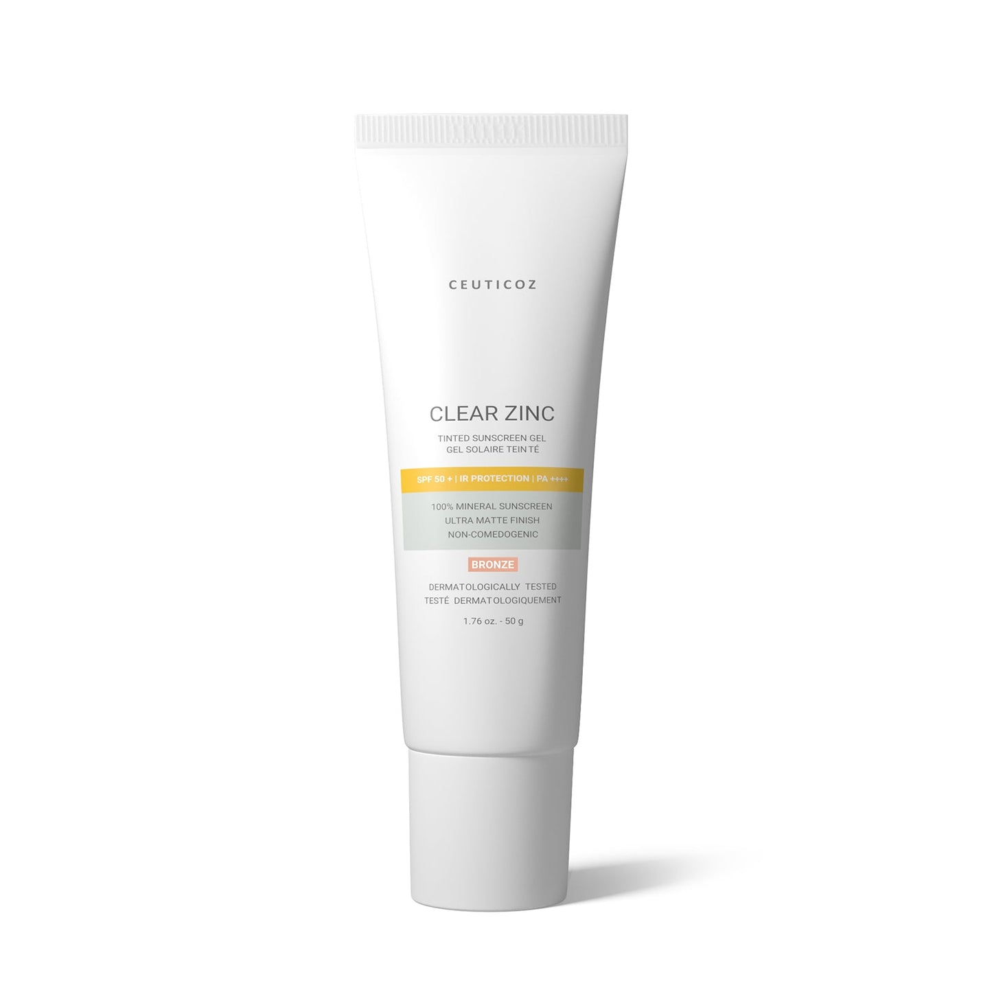 Gel teinté solaire au zinc transparent