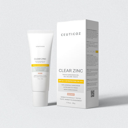 Gel teinté solaire au zinc transparent