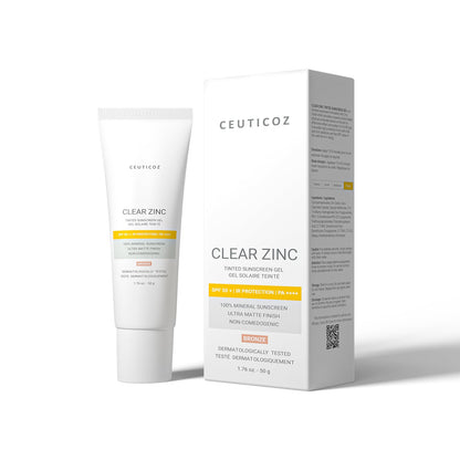 Gel teinté solaire au zinc transparent