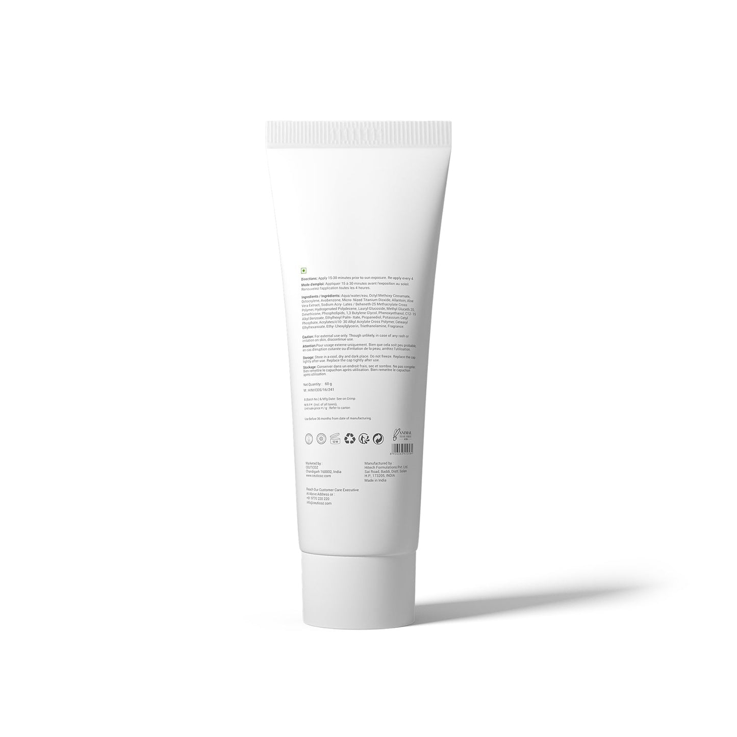 Uvicoz Aqua Gel Crème solaire