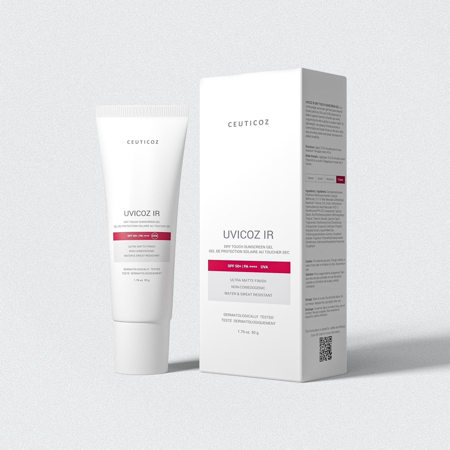 Uvicoz IR Gel Écran Solaire Toucher Sec