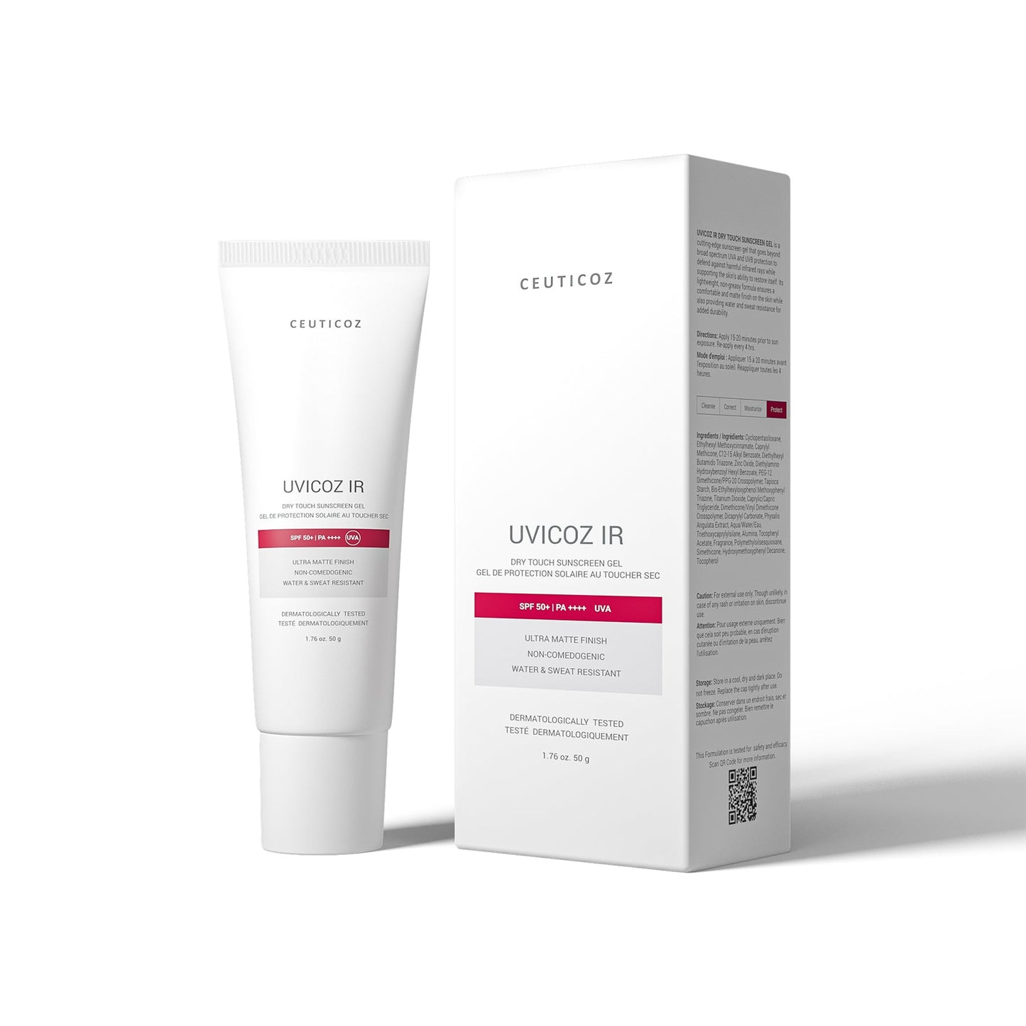 Uvicoz IR Gel Écran Solaire Toucher Sec